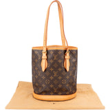 Louis Vuitton Monogram Canvas Bucket PM Shoulder Bag