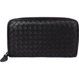 Bottega Veneta Intrecciato Leather Zip Around Wallet