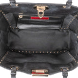 Valentino Garavani Leather Rockstud Small Tote Shopper Handbag