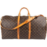 Louis Vuitton Monogram Canvas Keepall 60 Bandoulière Travel Bag
