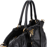 Prada Vitello Daino Leather Leather Tassel Tote Shoulder Bag