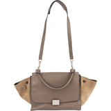 Céline Drummed Suede Leather Trapeze Handbag