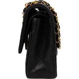 Chanel Quilted Lambskin 24K Gold Medium Double Flap Shoulder Bag