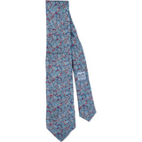 Hermès Printed Tournament Ribbon Pattern Silk Tie Krawatte