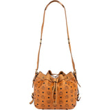 MCM Monogram Visetos Drawstring Dessau Crossbody Bag
