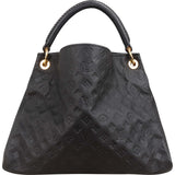 Louis Vuitton Noir Leather Monogram Empreinte Artsy MM Shoulder Bag