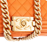 Chanel Quilted Lambskin Large Boy Single Crossbody Bag