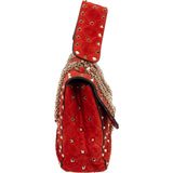 Valentino Garavani Suede Rockstud Spike Handbag