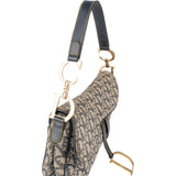 Christian Dior Oblique Trotter Monogram Canvas Saddle Shoulder Bag