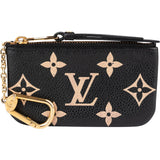 Louis Vuitton Leather Monogram Empreinte Bicolor Cles Key Pouch Wallet
