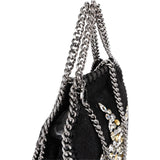 Stella McCartney Shaggy Falabella Crystal Star Mini Fold Over Tote Crossbody Bag