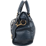 Balenciaga Navy Arena Leather Classic City Handbag