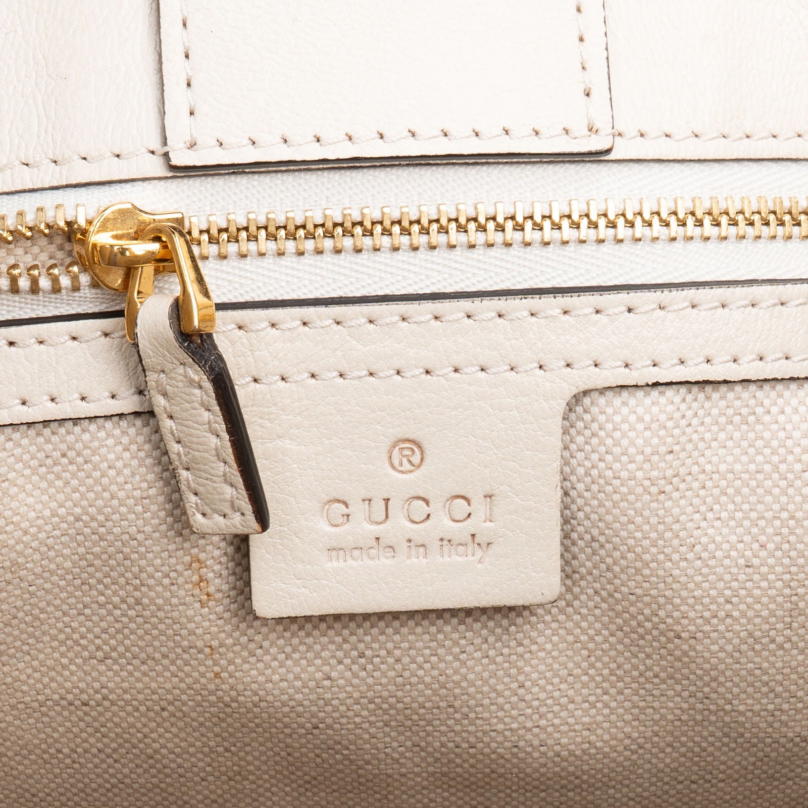 Gucci Monogram GG Canvas Horsebit Tote Shoulder Bag - vintageandkickz
