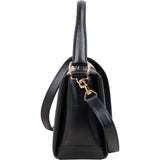 Gucci Blue Vintage Leather Bamboo Top Handle Handbag