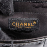 Chanel Patent Leather Chocolate Bar 24K Gold Single Flap Crossbody Bag