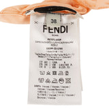 Fendi Pink Ruffled FF Emblem Bikini Top Swimwear (DE34 /XS)