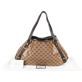 Gucci Monogram GG Patent Coated Canvas Abbey Shoulder Bag