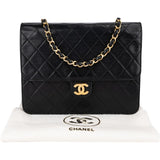 Chanel Quilted Lambskin CC Single Flap Shoulder Bag