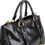 Miu Miu Vitello Lux Leather City Handbag