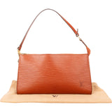 Louis Vuitton Cognac Epi Leather Pochette Accessoires Handbag
