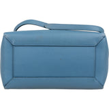 Céline Blue Grained Calfskin Small Belt Handbag