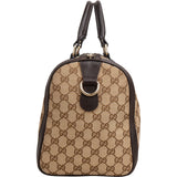 Gucci Monogram GG Canvas  Web Boston Bag Handbag