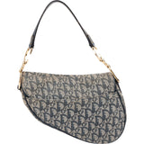 Christian Dior Monogram Oblique Denim Saddle Shoulder Bag