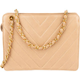 Chanel Chevron Lambskin Flap Crossbody Bag