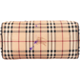 Burberry Haymarket Check Coated Canvas Boston 30 Handbag