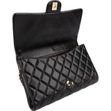Chanel Quilted Lambskin Medium Single Flap Shoulder Bag