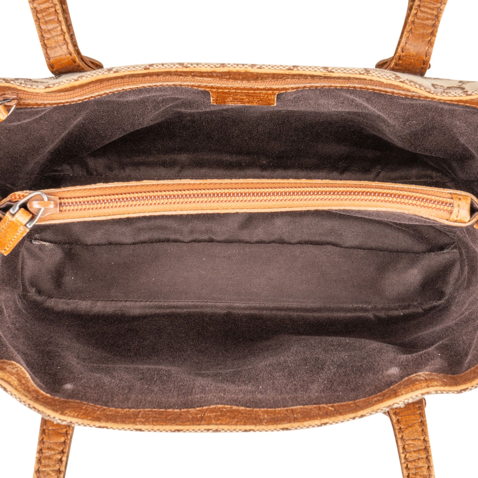 Gucci Monogram GG Bamboo Handbag - vintageandkickz