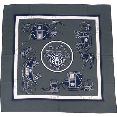 Hermès Springs Silk Carre 90 Scarf Tuch