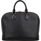 Louis Vuitton Noir Epi Leather Alma PM Handbag