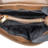 Yves Saint Laurent Brown Quilted Leather Loulou Crossbody Bag