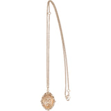 Chanel CC Mother Of Pearl Oval Pendant Necklace