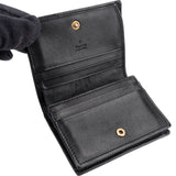 Gucci Black Quilted Leather GG Marmont Flap Wallet