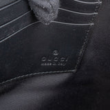Gucci Black Leather Bee Clutch
