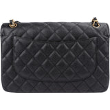 Chanel Quilted Caviar Leather Jumbo Double Flap Crossbody Bag