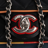 Chanel Quilted Lambskin Cuba Multicolor Medium Single Flap Crossbody Bag