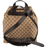 Gucci Monogram GG Canvas Drawstring Backpack
