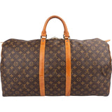 Louis Vuitton Monogram Canvas Keepall 55 Travel Bag