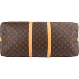 Louis Vuitton Monogram Canvas Keepall 55 Bandoulière Travel Bag