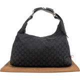Gucci Monogram GG Canvas Horse Bit Hobo Handbag
