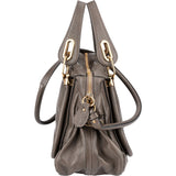 Chloé Pebbled Leather Paraty Shoulder Handbag