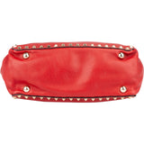 Valentino Garavani Leather Rockstud Small Shopper Handbag