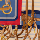 Hermès Coaching Silk Carre 90 Scarf Tuch