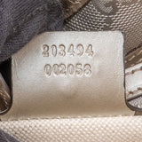 Gucci Monogram GG Imprimé Silver Jackie Shoulder Bag