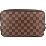 Louis Vuitton Monogram Damier Ebene Trousse Toilette 26 Clutch