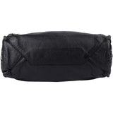 Balenciaga Black Grained Leather Small City Side Zip Tote Handbag