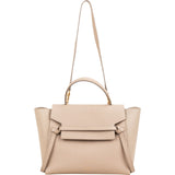 Celine Beige Grained Calfskin Belt Handbag